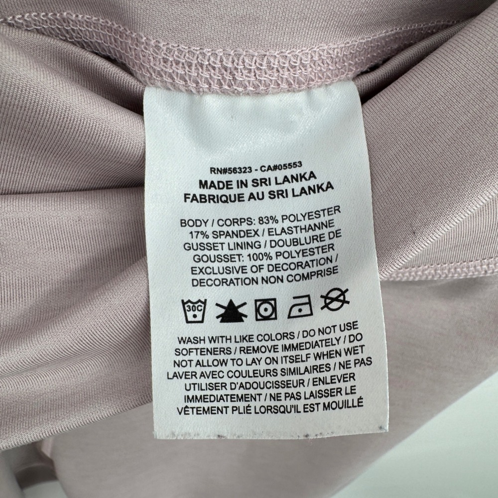 Nike Dri-Fit Women's M Capri Yoga Pants‎ Taupe Crossover Waist Stretch Athletic - Picture 4 of 9